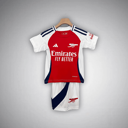 24/25 Arsenal Home Kids Size Kit from FootballPrestige.club - Premium Football Kits