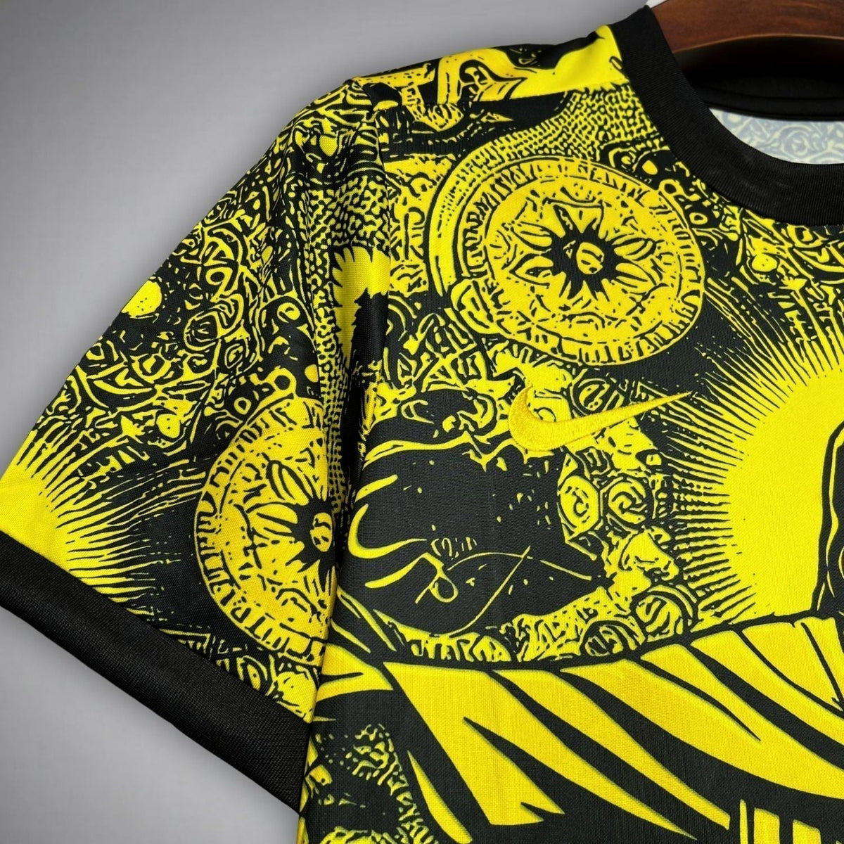 24/25 Brazil "Jesus" Premium Yellow Kit from FootballPrestige.club - Premium Football Kits