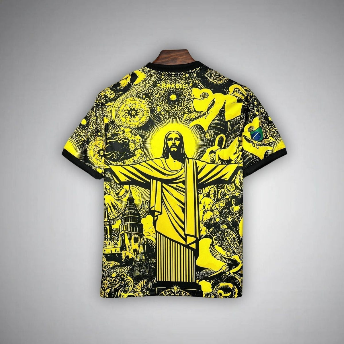 24/25 Brazil "Jesus" Premium Yellow Kit from FootballPrestige.club - Premium Football Kits