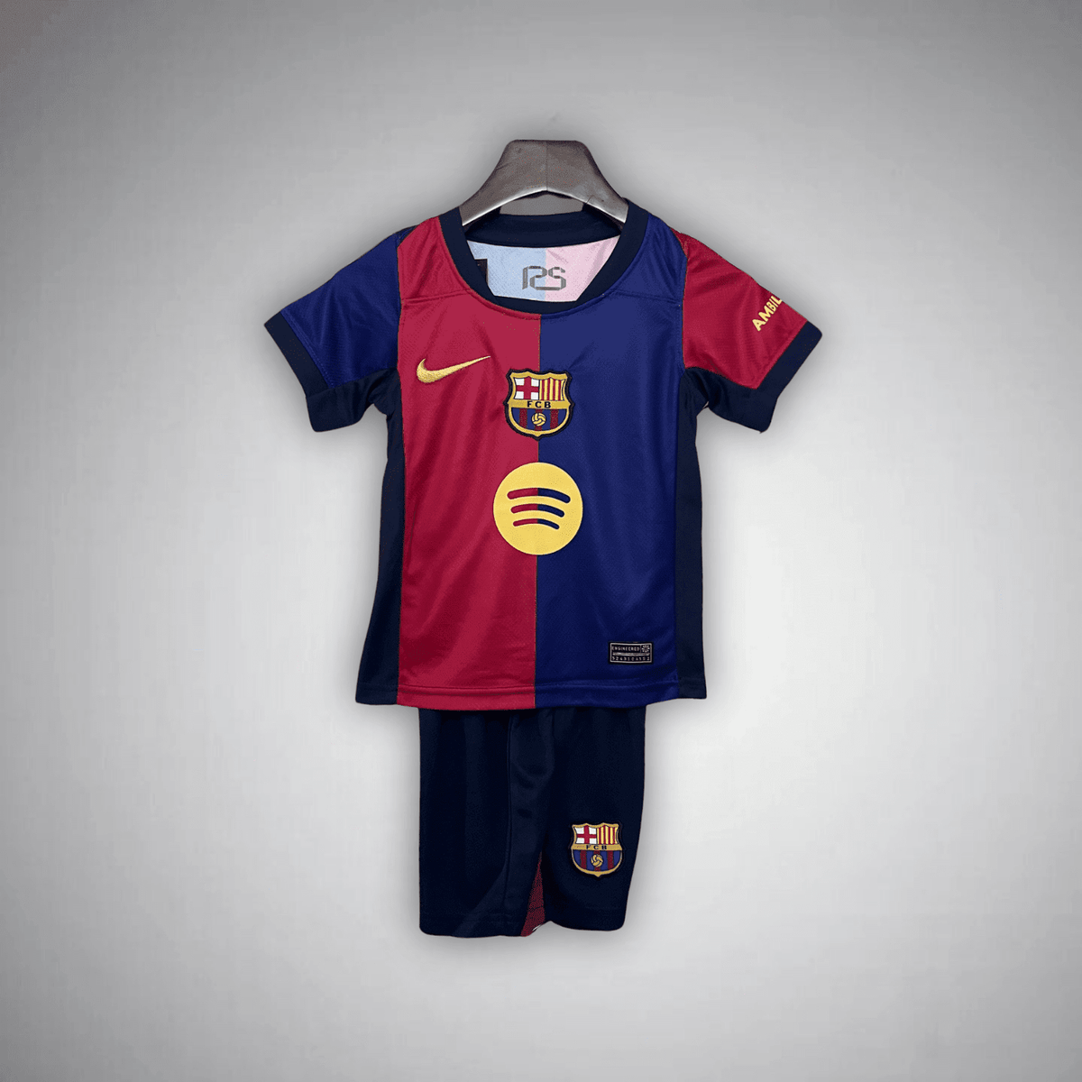 24/25 FC Barcelona Home Kids Size Kit from FootballPrestige.club - Premium Football Kits