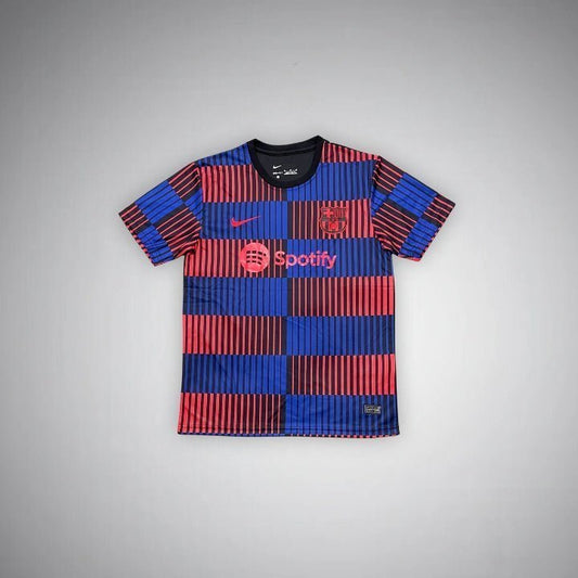 24/25 FC Barcelona Pre-Match Premium Kit from FootballPrestige.club - Premium Football Kits