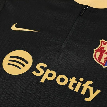 24/25 FC Barcelona Training Gold Tracksuit from FootballPrestige.club - Premium Football Kits