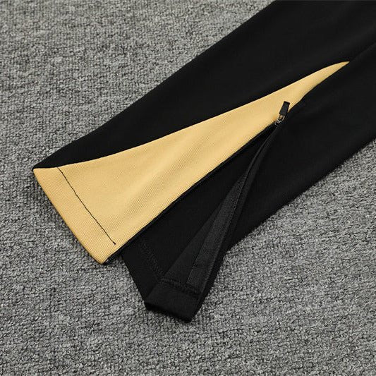 24/25 FC Barcelona Training Gold Tracksuit from FootballPrestige.club - Premium Football Kits