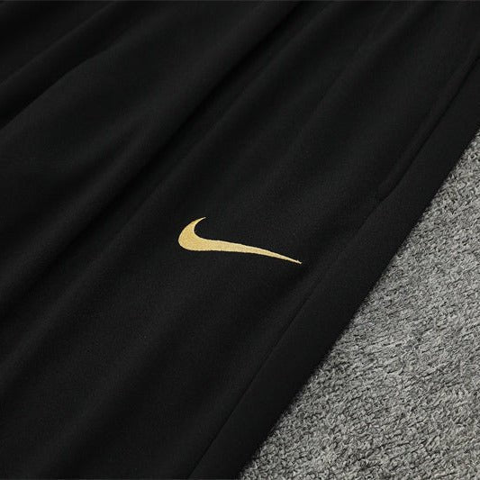 24/25 FC Barcelona Training Kids Size Gold Tracksuit from FootballPrestige.club - Premium Football Kits