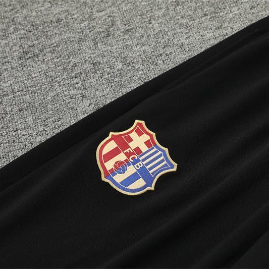 24/25 FC Barcelona Training Kids Size Gold Tracksuit from FootballPrestige.club - Premium Football Kits