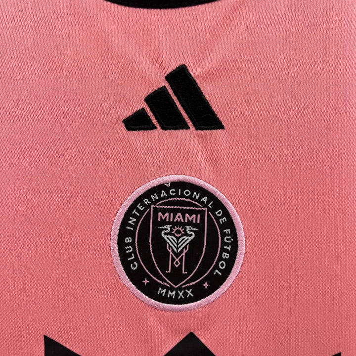 24/25 Inter Miami Home Kids Size Kit from FootballPrestige.club - Premium Football Kits