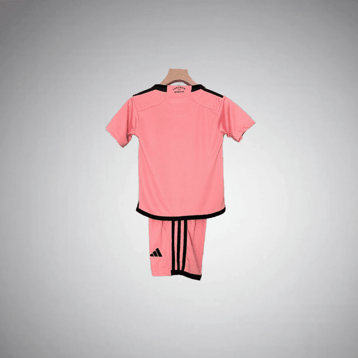 24/25 Inter Miami Home Kids Size Kit from FootballPrestige.club - Premium Football Kits