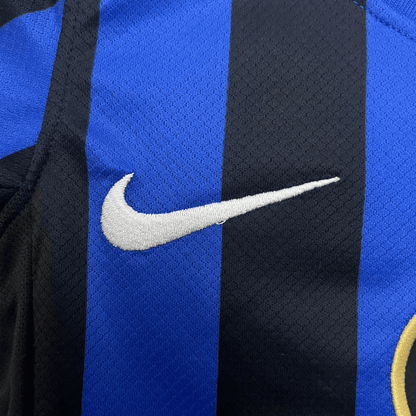 24/25 Inter Milan Home Kids Size Kit from FootballPrestige.club - Premium Football Kits
