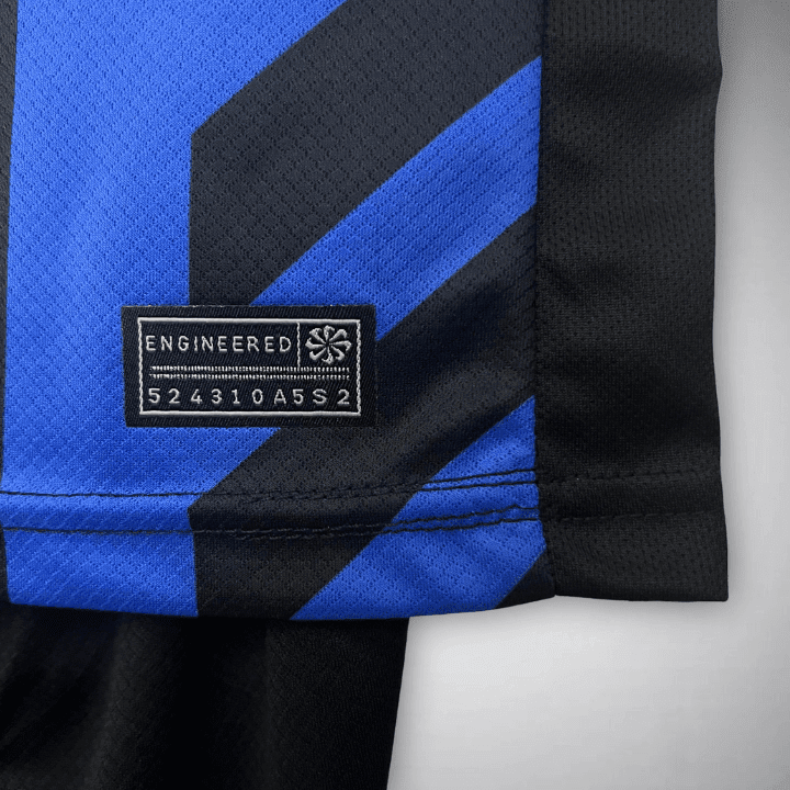 24/25 Inter Milan Home Kids Size Kit from FootballPrestige.club - Premium Football Kits