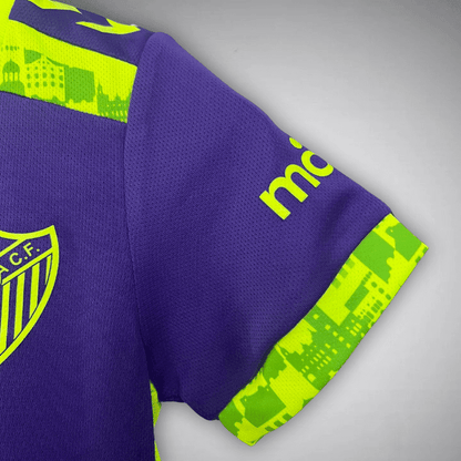 24/25 Málaga Away Kids Size Kit from FootballPrestige.club - Premium Football Kits