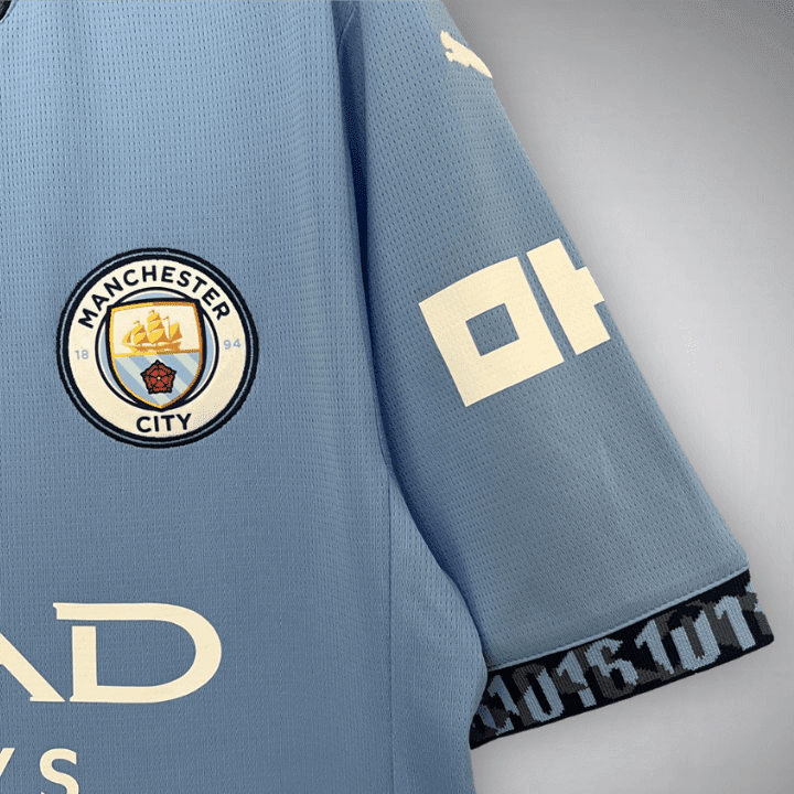 24/25 Manchester City Home Premium Kit from FootballPrestige.club - Premium Football Kits