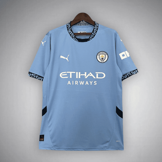 24/25 Manchester City Home Premium Kit from FootballPrestige.club - Premium Football Kits