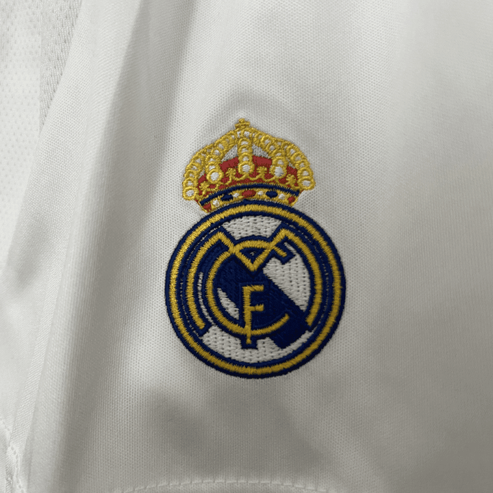 24/25 Real Madrid Home Kids Size Kit from FootballPrestige.club - Premium Football Kits