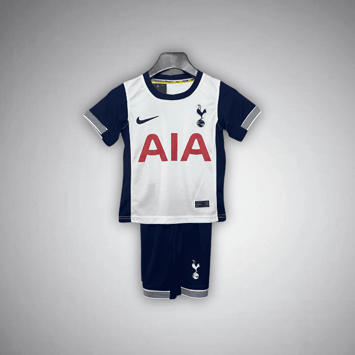 24/25 Tottenham Home Kids Size Kit from FootballPrestige.club - Premium Football Kits