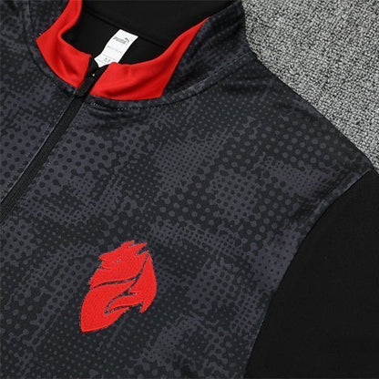 25/26 AC Milan Training Black Kids Size Tracksuit from FootballPrestige.club - Premium Football Kits