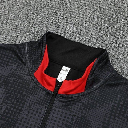 25/26 AC Milan Training Black Tracksuit from FootballPrestige.club - Premium Football Kits