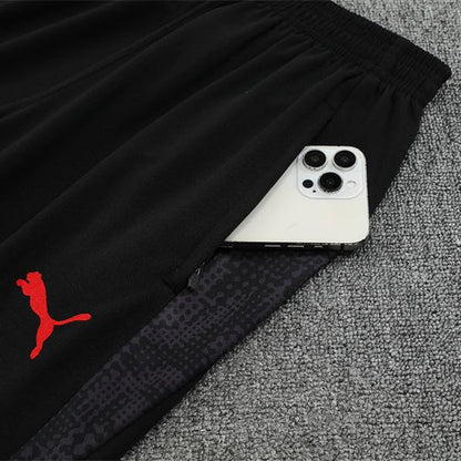 25/26 AC Milan Training Black Tracksuit from FootballPrestige.club - Premium Football Kits