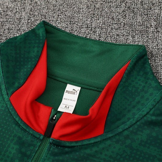 25/26 AC Milan Training Green Kids Size Tracksuit from FootballPrestige.club - Premium Football Kits