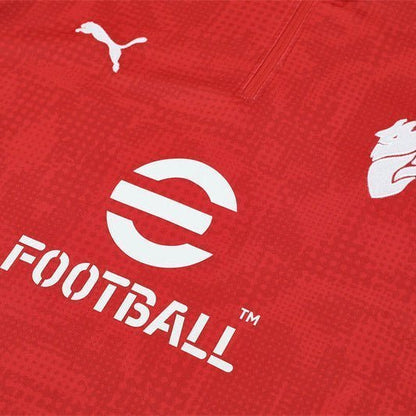 25/26 AC Milan Training Red Kids Size Tracksuit from FootballPrestige.club - Premium Football Kits