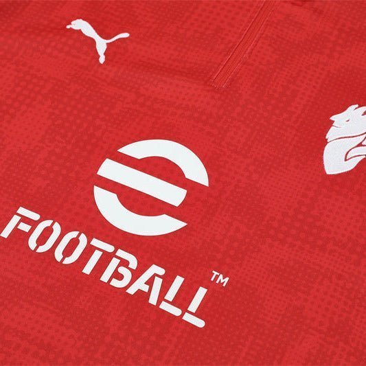 25/26 AC Milan Training Red Tracksuit from FootballPrestige.club - Premium Football Kits