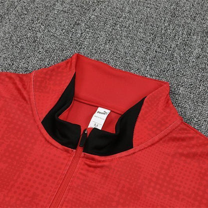 25/26 AC Milan Training Red Tracksuit from FootballPrestige.club - Premium Football Kits