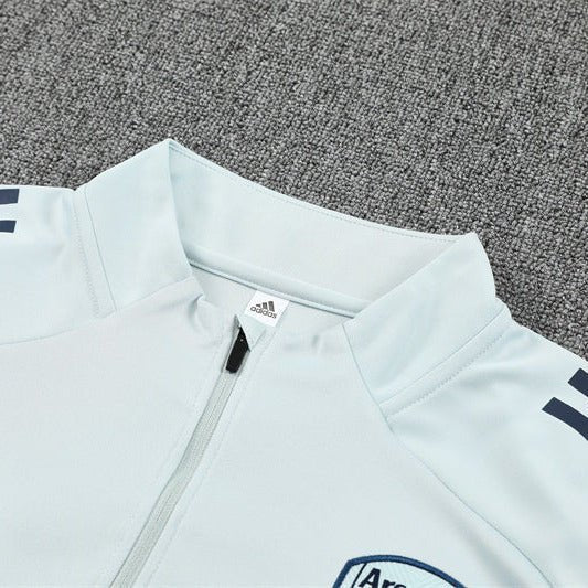 25/26 Arsenal Training White Kids Size Tracksuit from FootballPrestige.club - Premium Football Kits