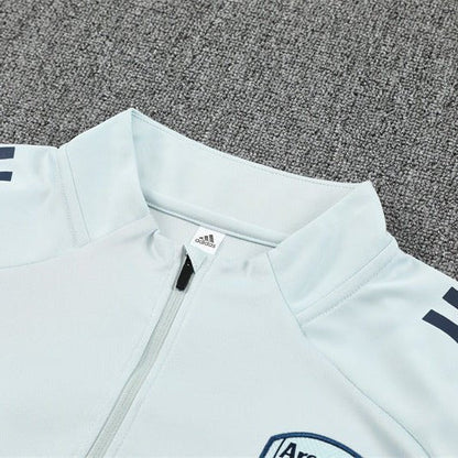 25/26 Arsenal Training White Kids Size Tracksuit from FootballPrestige.club - Premium Football Kits