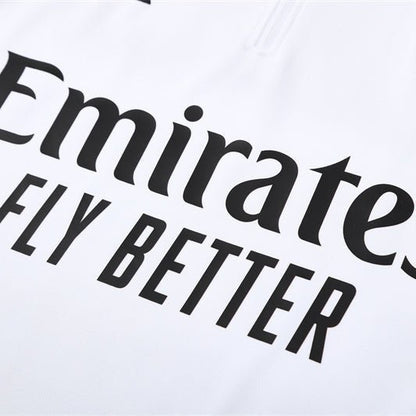 25/26 Arsenal White/Red Kids Size Tracksuit from FootballPrestige.club - Premium Football Kits