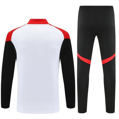 25/26 Arsenal White/Red Kids Size Tracksuit from FootballPrestige.club - Premium Football Kits