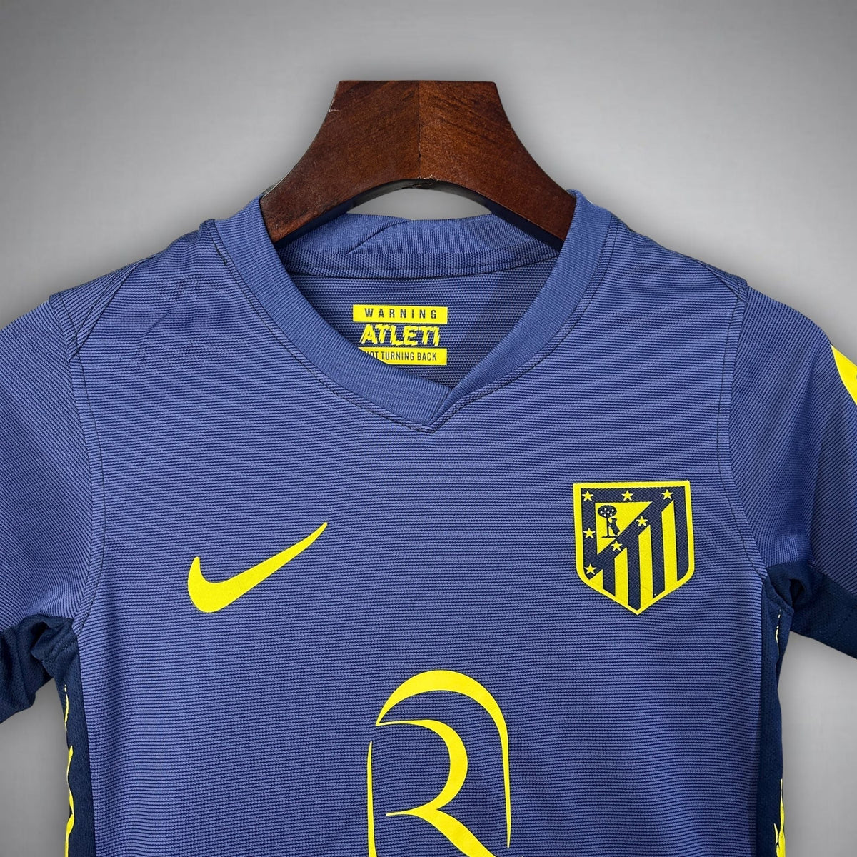 25/26 Atletico Madrid Away Kids Size Kit from FootballPrestige.club - Premium Football Kits