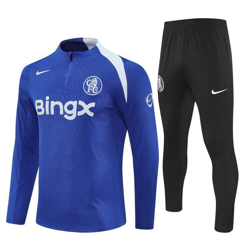 25/26 Chelsea Blue Tracksuit from FootballPrestige.club - Premium Football Kits