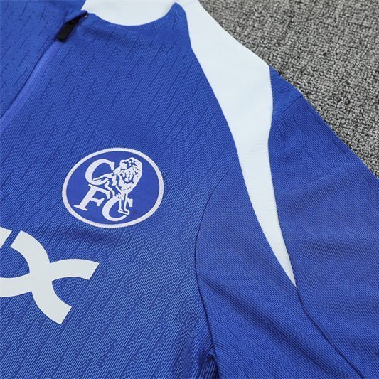 25/26 Chelsea Blue Tracksuit from FootballPrestige.club - Premium Football Kits