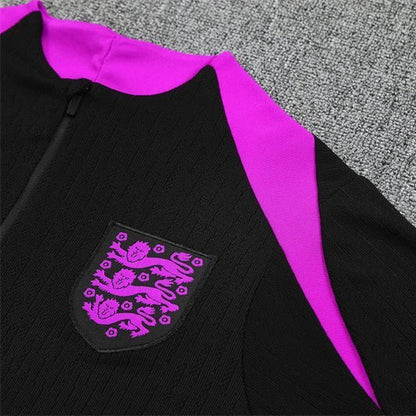 25/26 England Training Black Kids Size Tracksuit from FootballPrestige.club - Premium Football Kits
