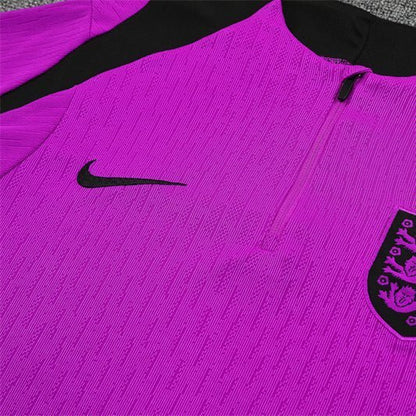 25/26 England Training Purple Kids Size Tracksuit from FootballPrestige.club - Premium Football Kits
