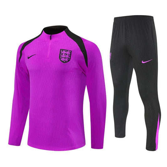 25/26 England Training Purple Tracksuit from FootballPrestige.club - Premium Football Kits