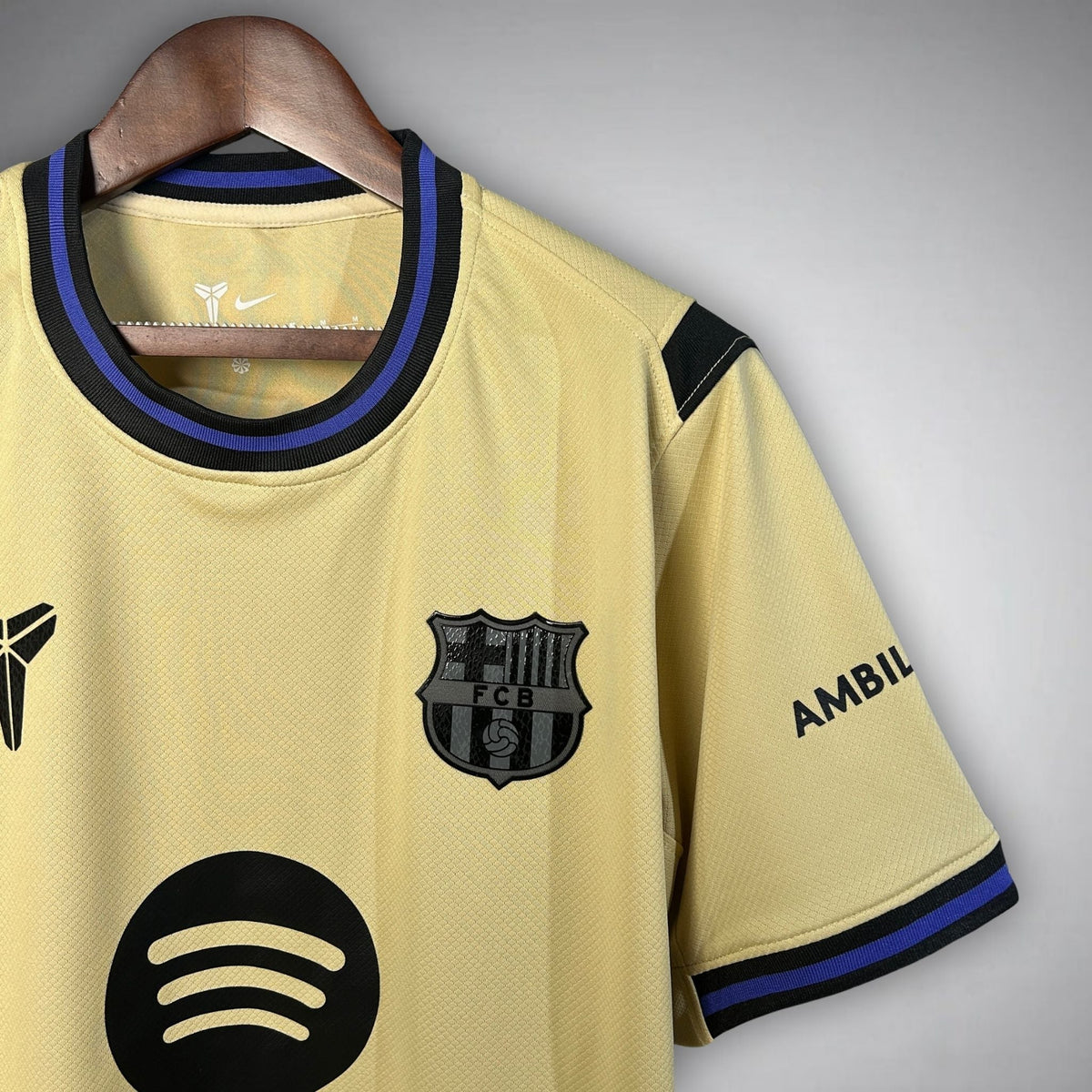 25/26 FC Barcelona Away Kit from FootballPrestige.club - Premium Football Kits