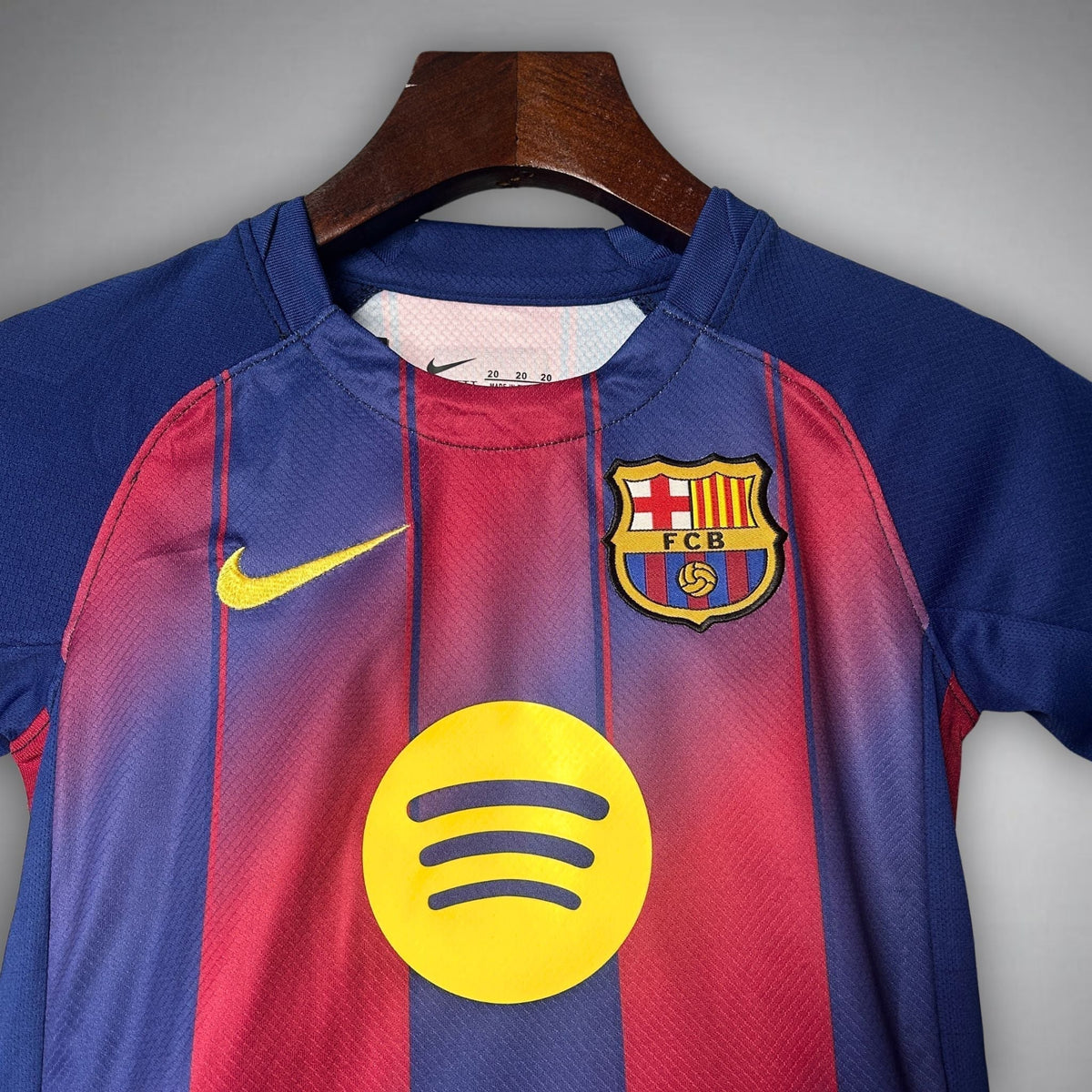 25/26 FC Barcelona Home Kids Size Kit from FootballPrestige.club - Premium Football Kits