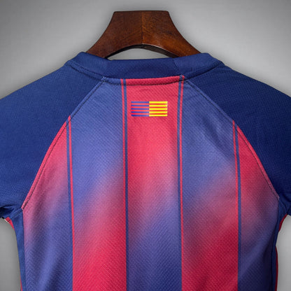 25/26 FC Barcelona Home Kids Size Kit from FootballPrestige.club - Premium Football Kits