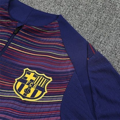 25/26 FC Barcelona Pre-Match Home Tracksuit from FootballPrestige.club - Premium Football Kits