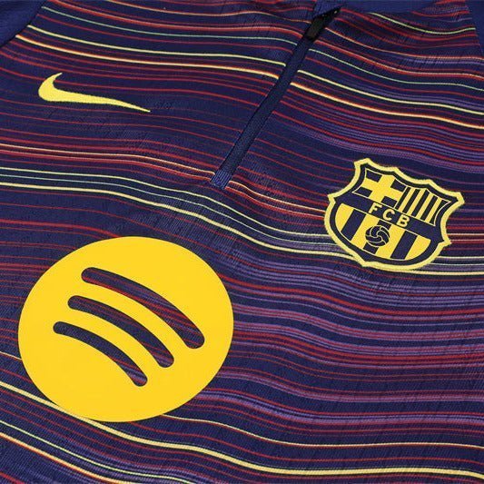 25/26 FC Barcelona Pre-Match Home Tracksuit from FootballPrestige.club - Premium Football Kits