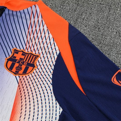 25/26 FC Barcelona Pre-Match Third Tracksuit from FootballPrestige.club - Premium Football Kits