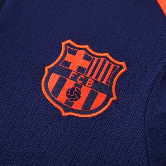 25/26 FC Barcelona Training Blue/Orange Kids Size Tracksuit from FootballPrestige.club - Premium Football Kits