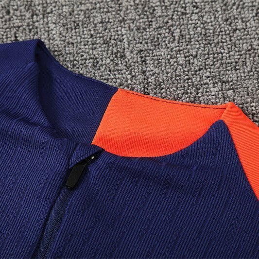 25/26 FC Barcelona Training Blue/Orange Tracksuit from FootballPrestige.club - Premium Football Kits