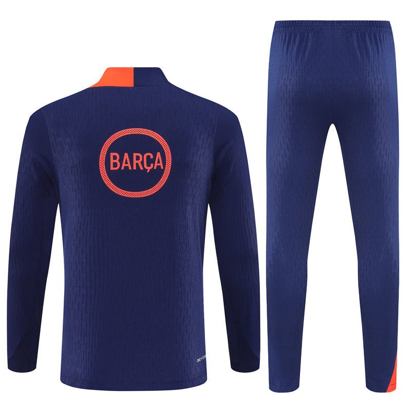25/26 FC Barcelona Training Blue/Orange Tracksuit from FootballPrestige.club - Premium Football Kits