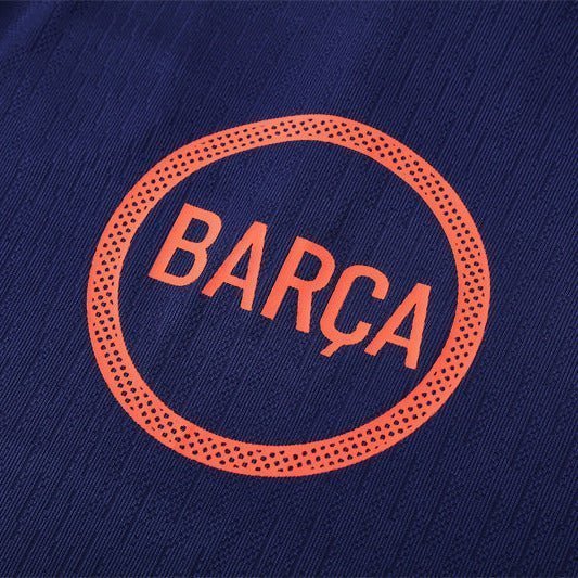 25/26 FC Barcelona Training Blue/Orange Tracksuit from FootballPrestige.club - Premium Football Kits