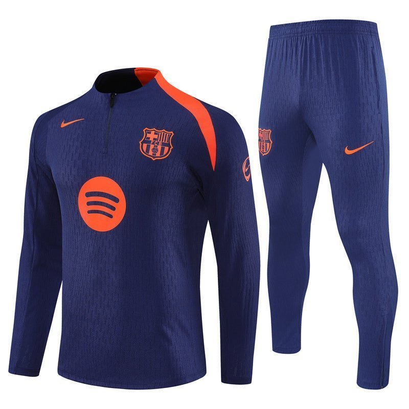 25/26 FC Barcelona Training Blue/Orange Tracksuit from FootballPrestige.club - Premium Football Kits