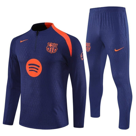 25/26 FC Barcelona Training Blue/Orange Tracksuit from FootballPrestige.club - Premium Football Kits