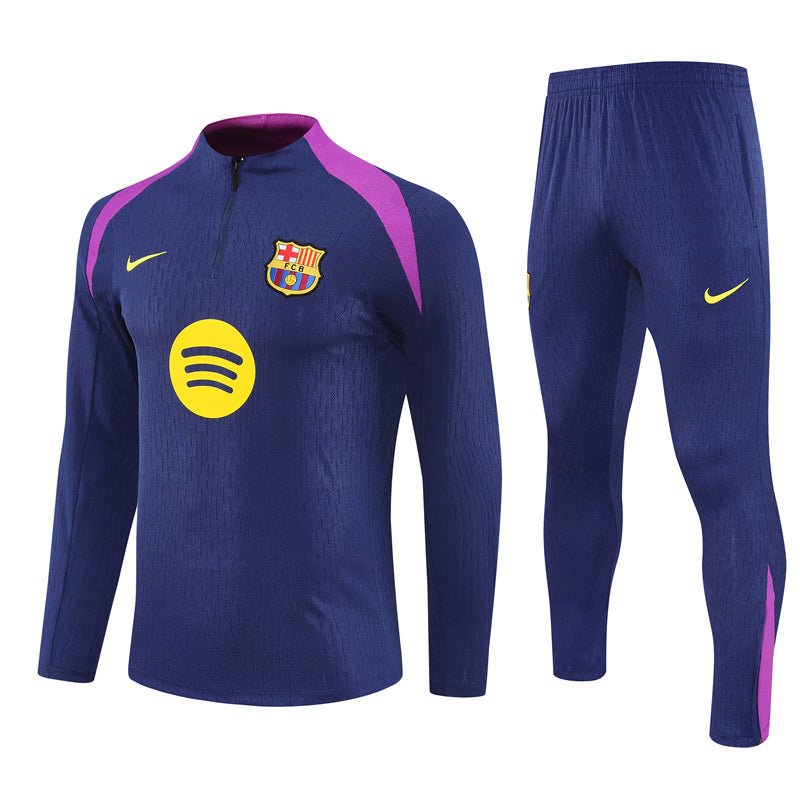 25/26 FC Barcelona Training Blue/Purple Kids Size Tracksuit from FootballPrestige.club - Premium Football Kits