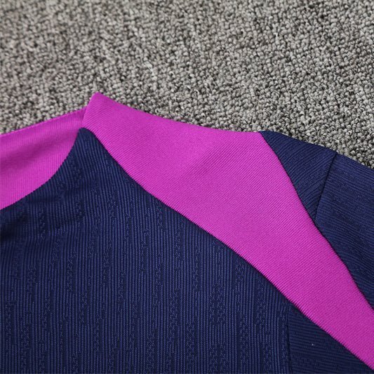 25/26 FC Barcelona Training Blue/Purple Kids Size Tracksuit from FootballPrestige.club - Premium Football Kits