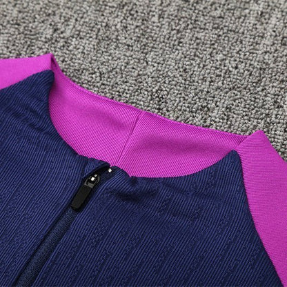 25/26 FC Barcelona Training Blue/Purple Kids Size Tracksuit from FootballPrestige.club - Premium Football Kits